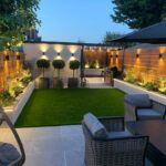 modern small back garden